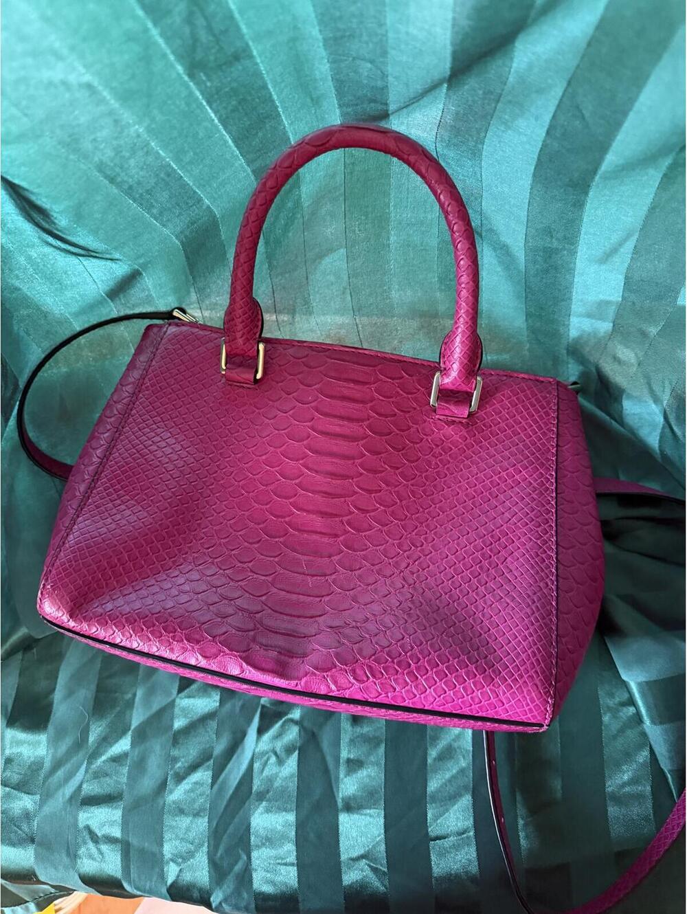 Pink Michael Kors Snakeskin Purse